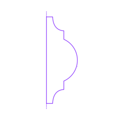 Buildings Mouldings Trim Chair Rail Beaded Tracing Svg Vector, Free Vectors File